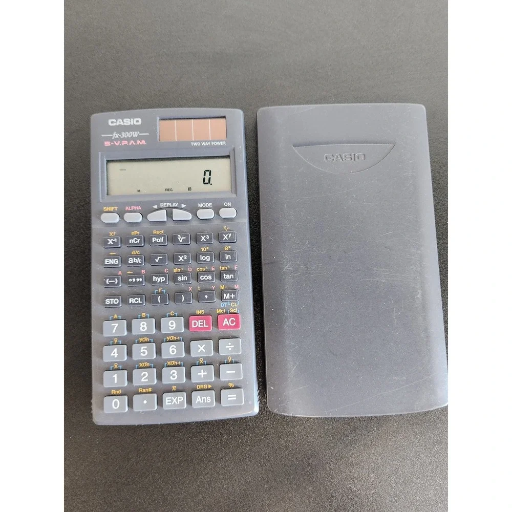 Casio FX-300W Solar Fraction Scientific Calculator With Slide Case